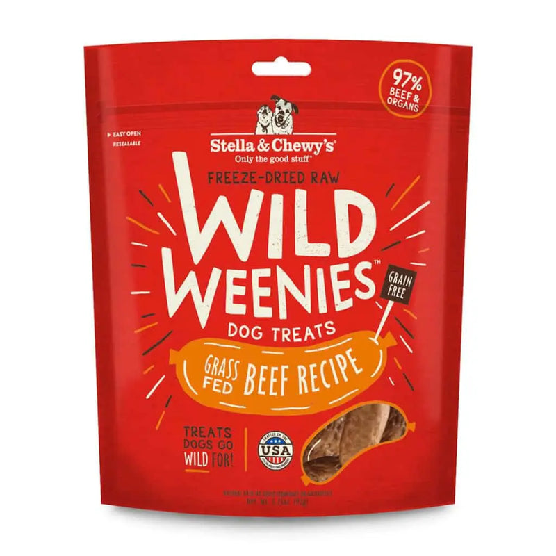 Stella & Chewy’s Wild Weenies Freeze Dried Treats- grass fed beef