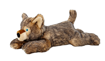 Fluff & Tuff Lobo Wolf- durable plush toy for dogs