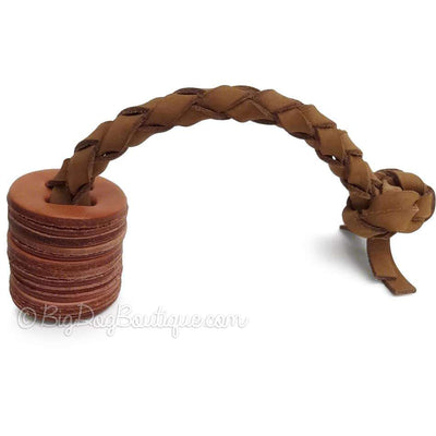 Leather Tug Dog Toys by Auburn for Dogs