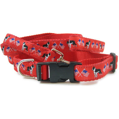 Boston Terrier Breed Dog Collar or Leash
