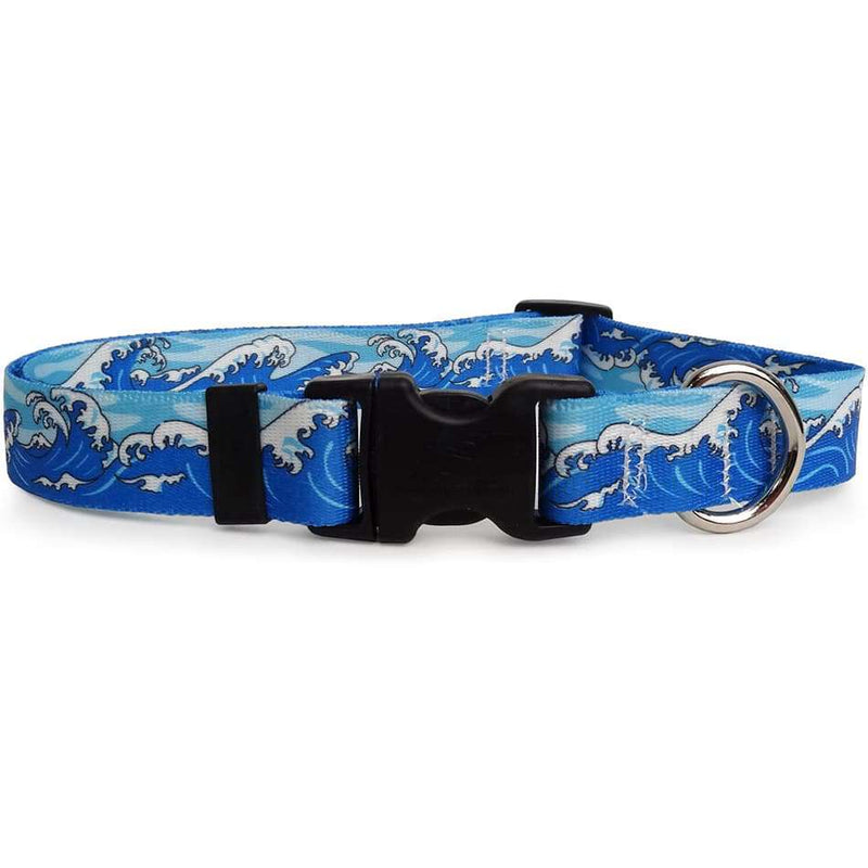 Mystic Ocean Waves Dog Collar