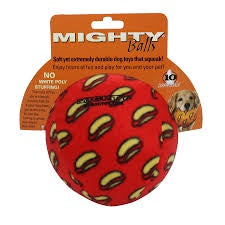 Mighty Balls Fleece Covered MEDIUM Durable Dog Toy