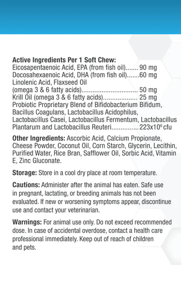 Progility Skin & Coat w Krill Oil 90 Count (soft chews)
