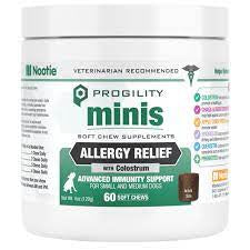 Progility Allergy Relief MINIS (Soft Chews) for Dogs 60 count