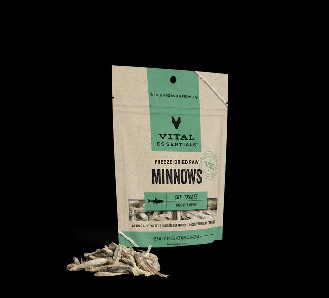 Vital Essentials Freeze Dried Minnows for CATS 1.0 oz.