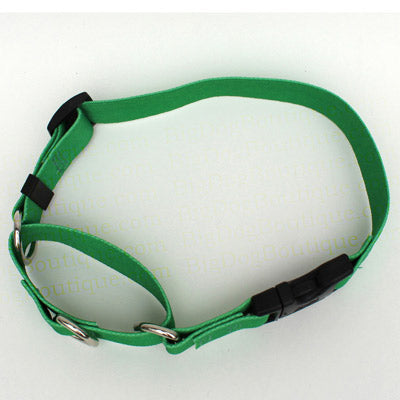 Solid Kelly Green Dog Collar- adjustable or martingale